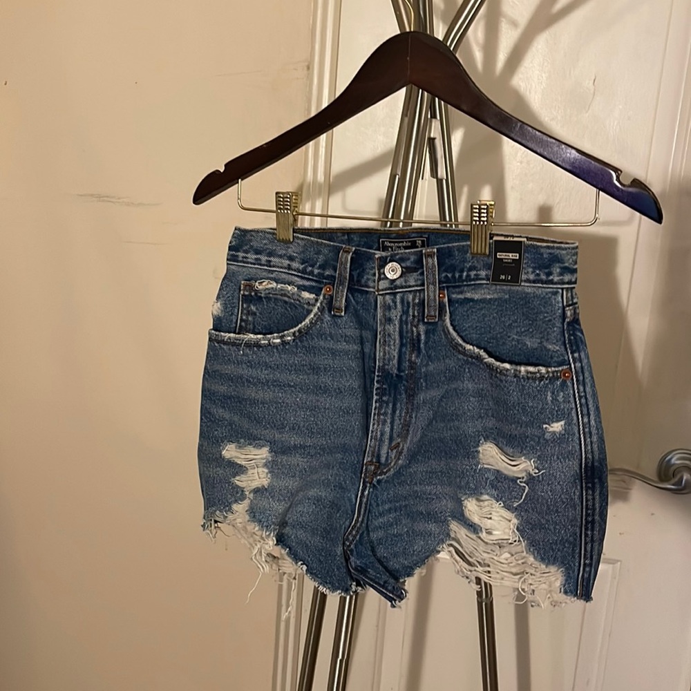 Abercrombie & Fitch. Natural rise shorts. Blue jeans.  Size 26/2.